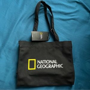 NWT National Geographic canvas tote bag